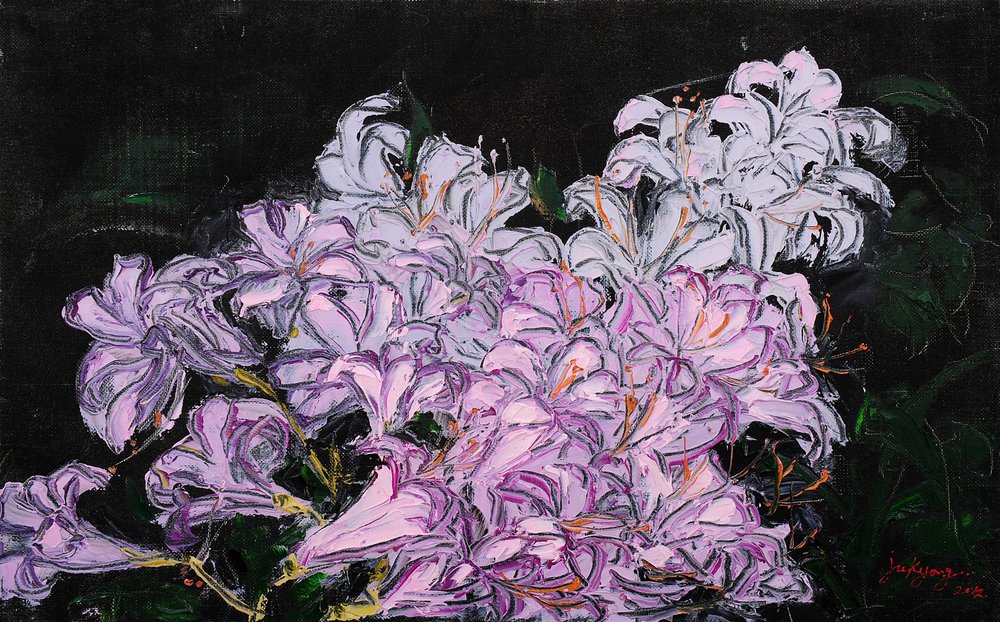 Purple Blossoms by Jukyong Park
