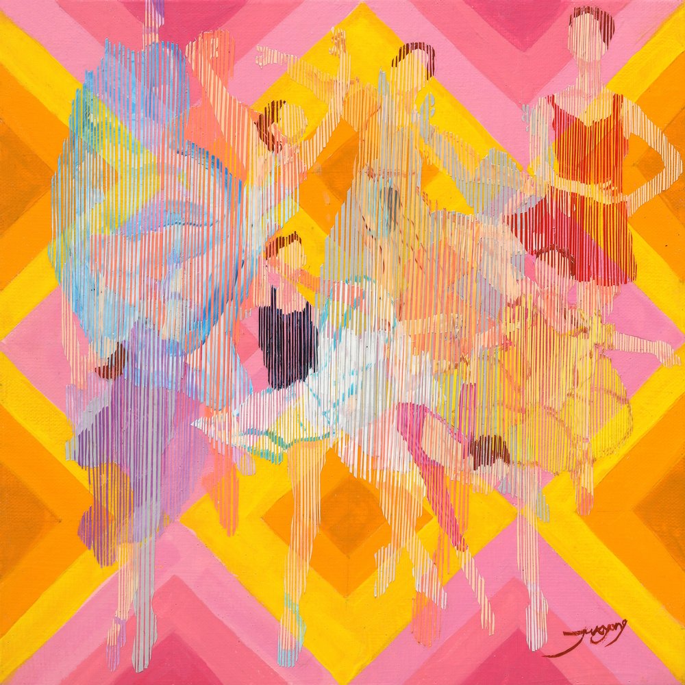 Vibrant Abstract Dancers by Jukyong Park