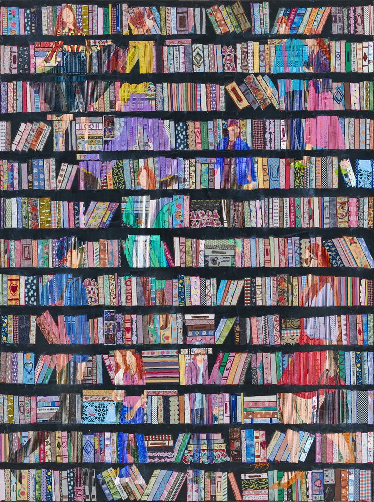 Vibrant Book People by Jukyong Park