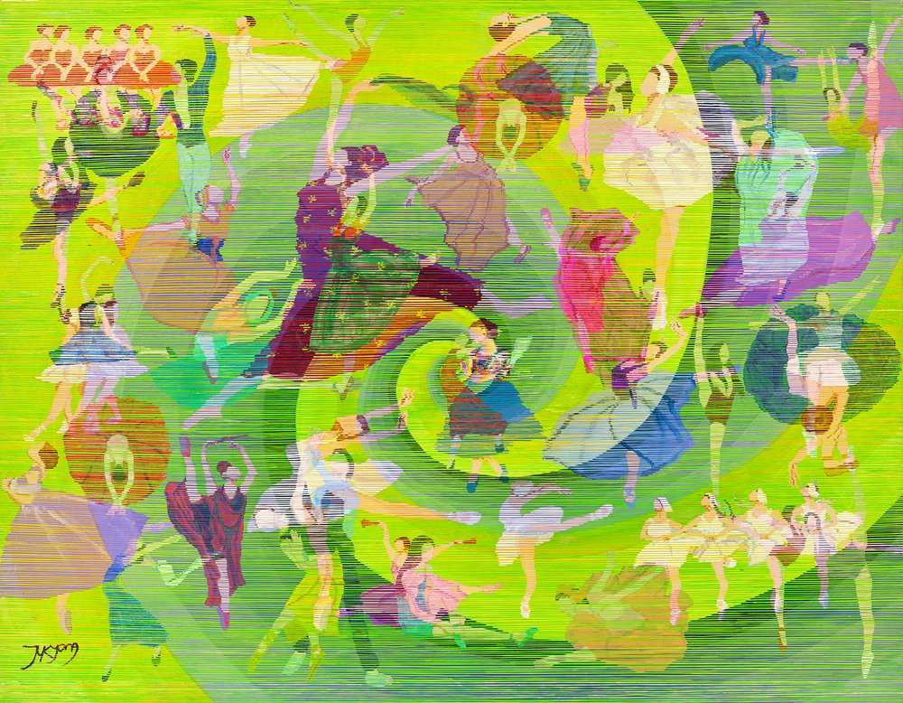 Vibrant Dance Swirl by Jukyong Park