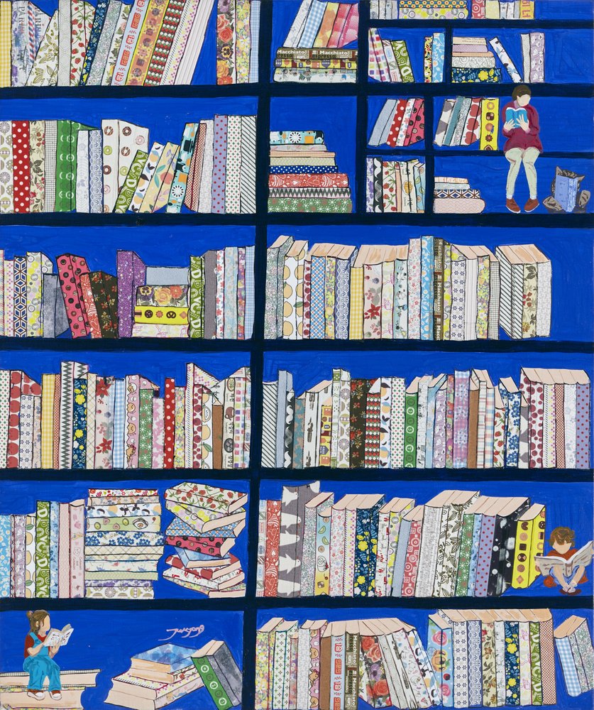 Vibrant Library Books by Jukyong Park