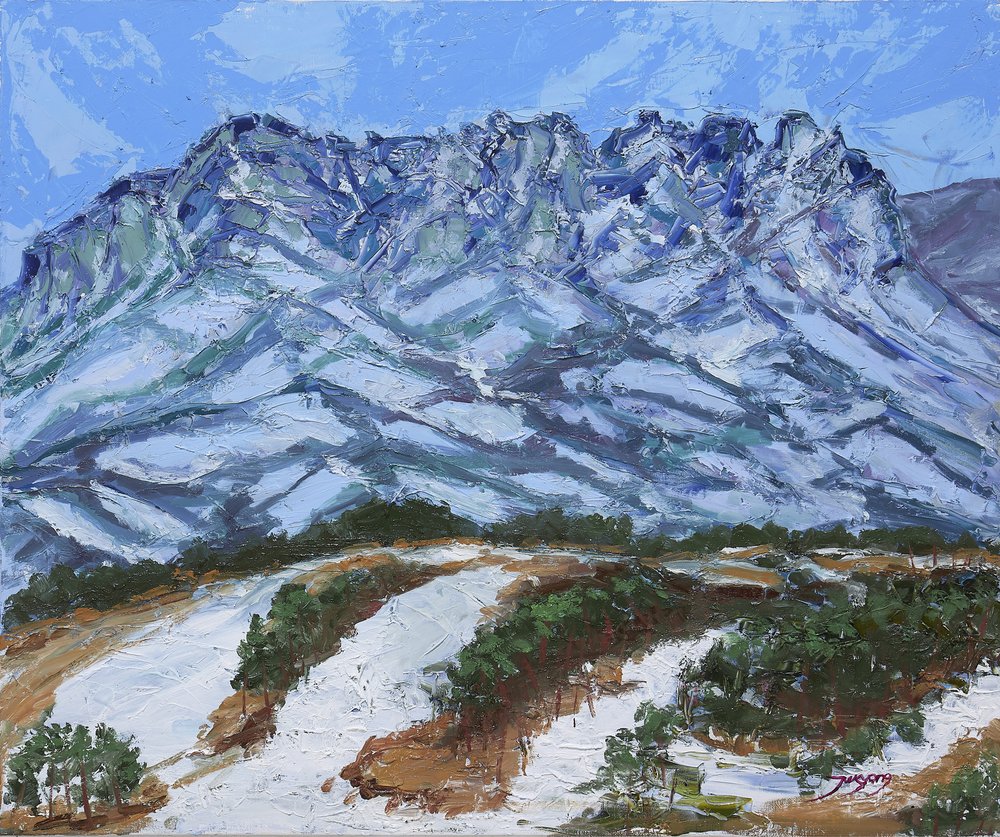 Winter Mountain Landscape by Jukyong Park