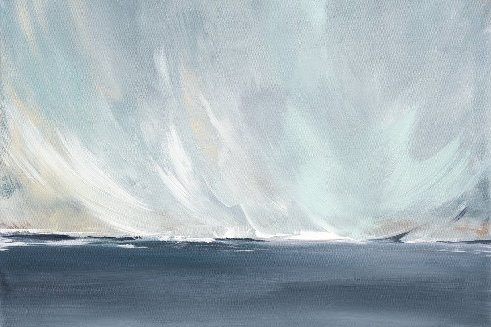 A Serene Seascape with Swirling by Julia Contacessi