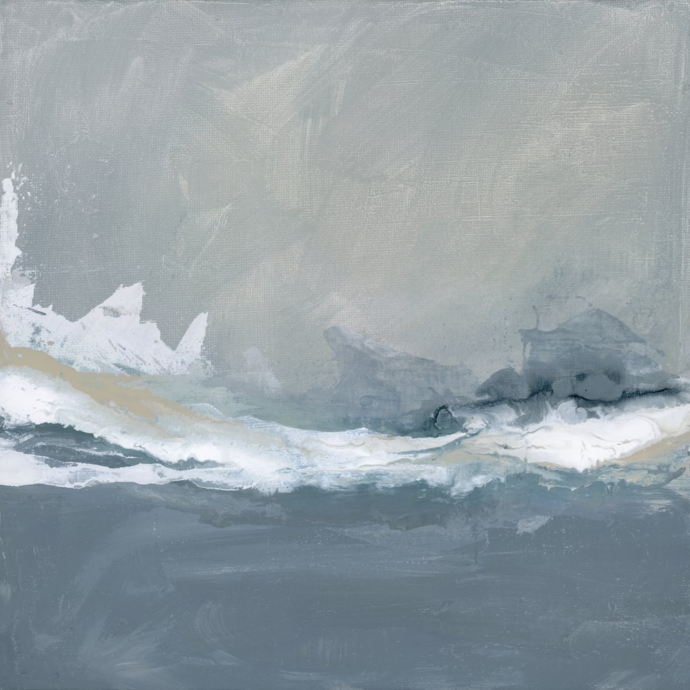 Dynamic Ocean Waves Under a Cloudy Sky by Julia Contacessi