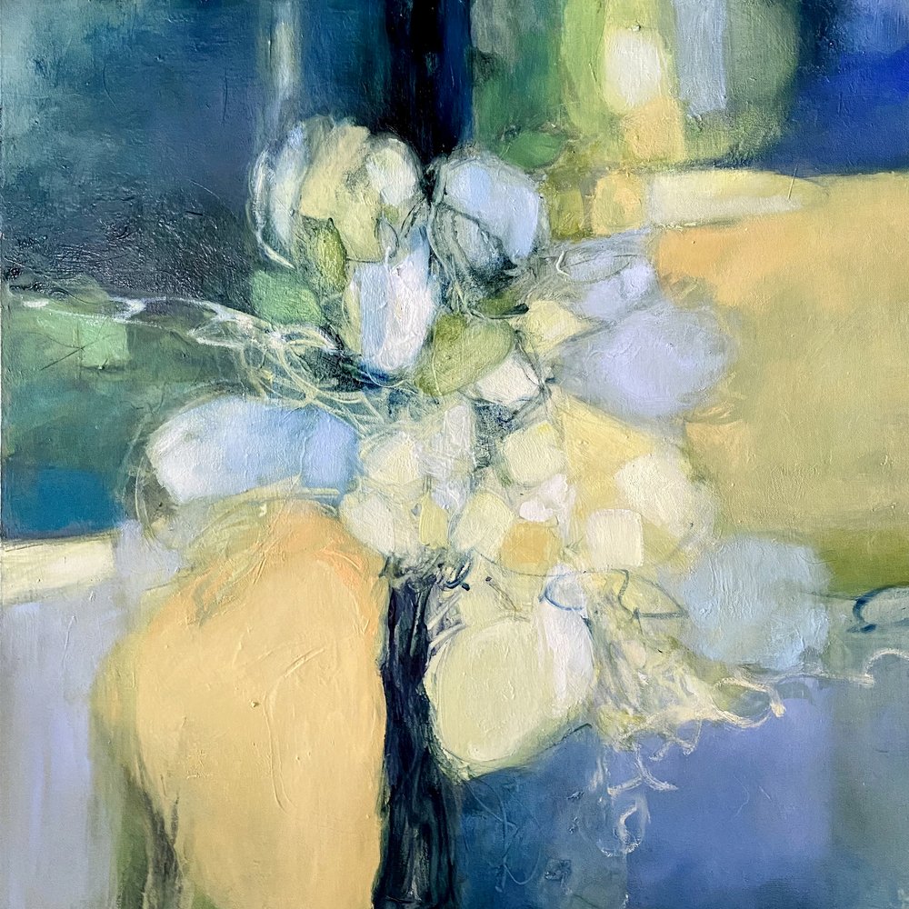Serene Floral Abstract by Julia Purinton