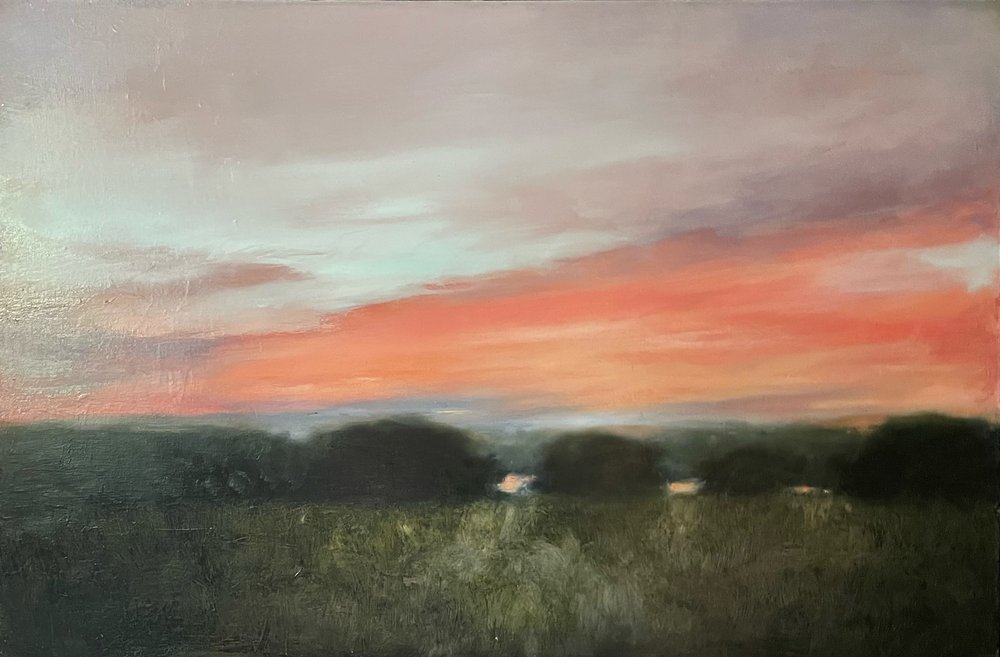 Vibrant Sunset Landscape by Julia Purinton