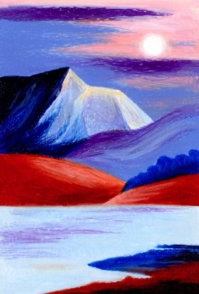 Vibrant Mountain Lake by Julie Lesouef
