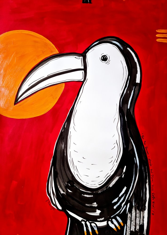 Bold Toucan Sunset by Julija Belickienė
