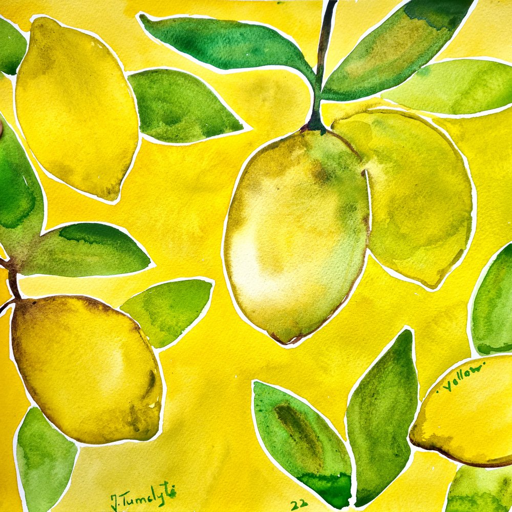 Bright Lemon Zest by Julija Belickienė