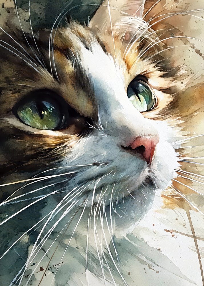 Curious Cat Eyes by Justyna Jaszke