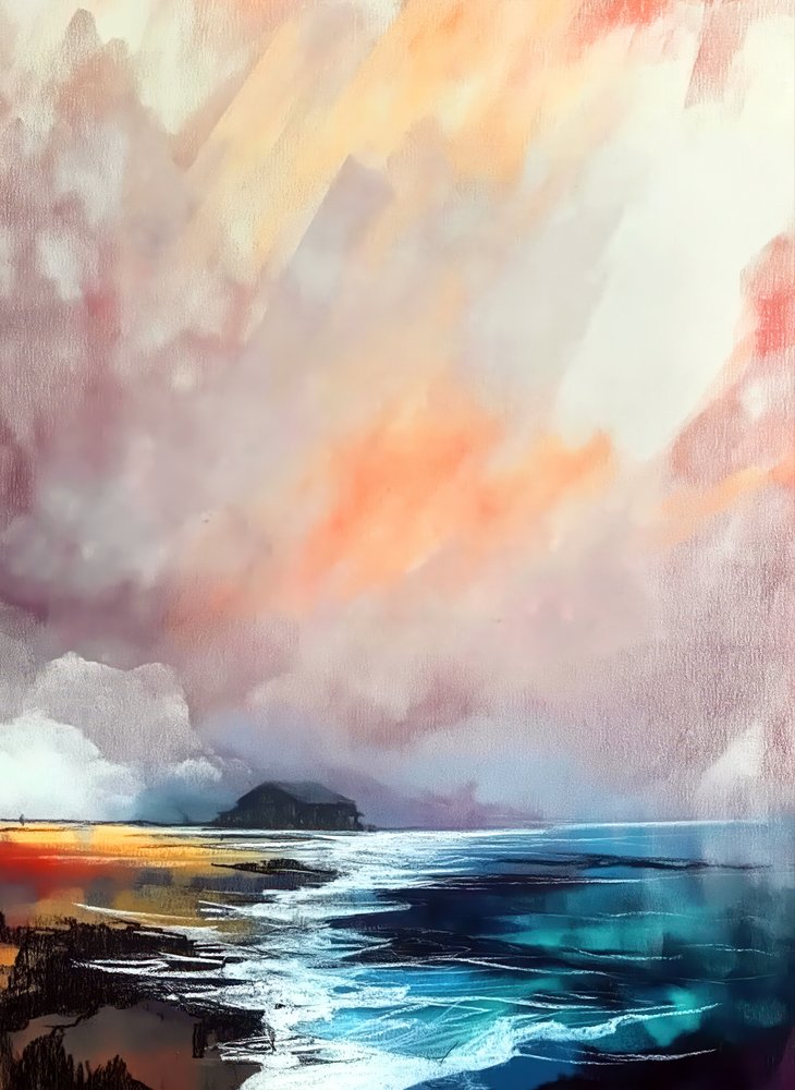 Dramatic Coastal Sunset by Justyna Jaszke