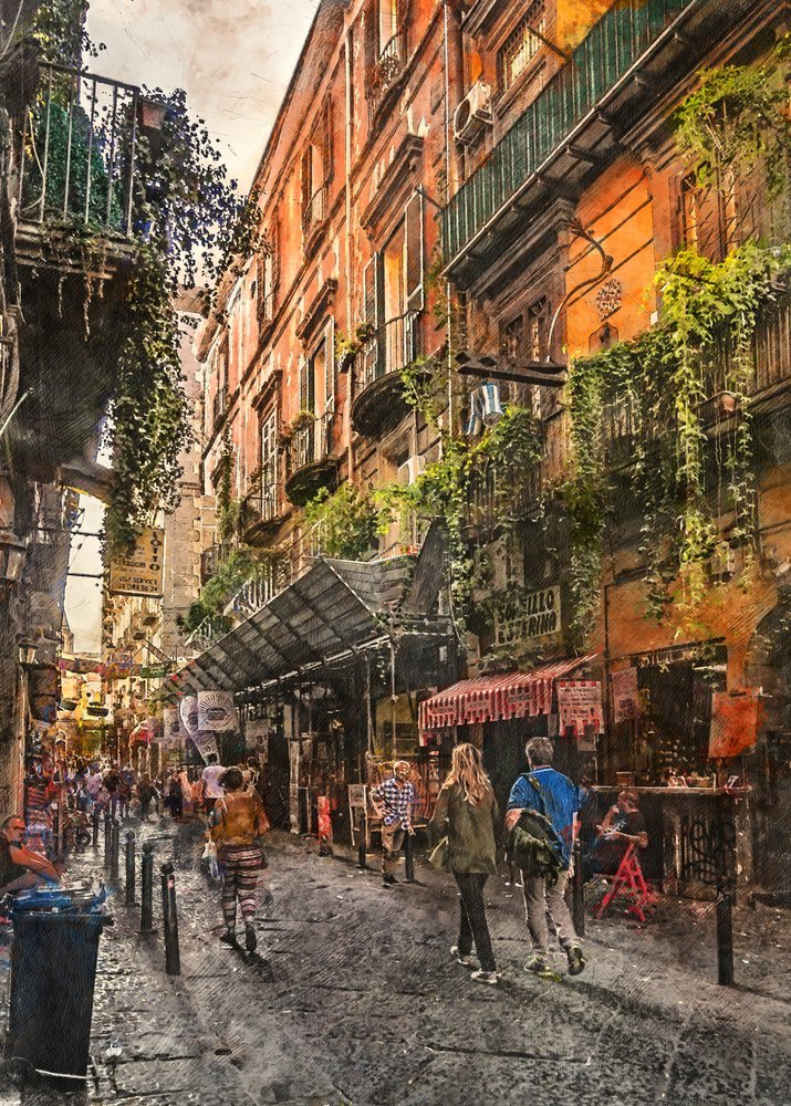 Historic Italian Street by Justyna Jaszke