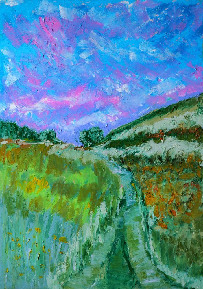 Vibrant Field Path by Justyna Jaszke
