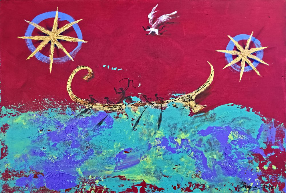 Ancient Sea Journey by Kanat Ibragimov