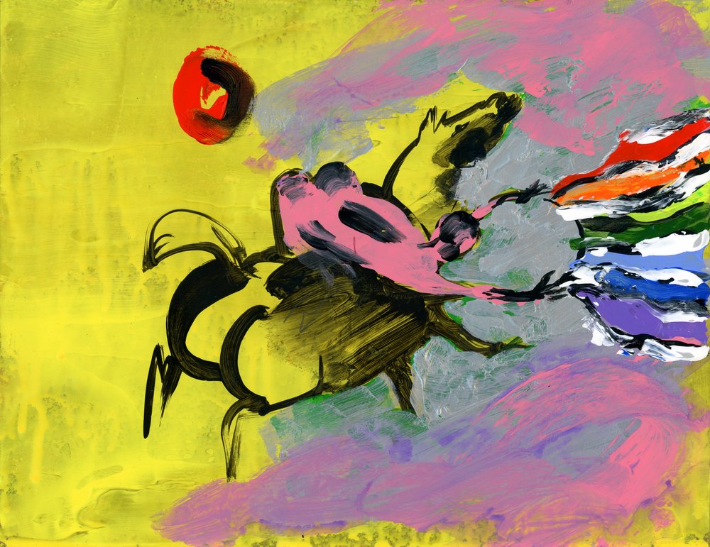 Joyful Rainbow Figures by Kanat Ibragimov