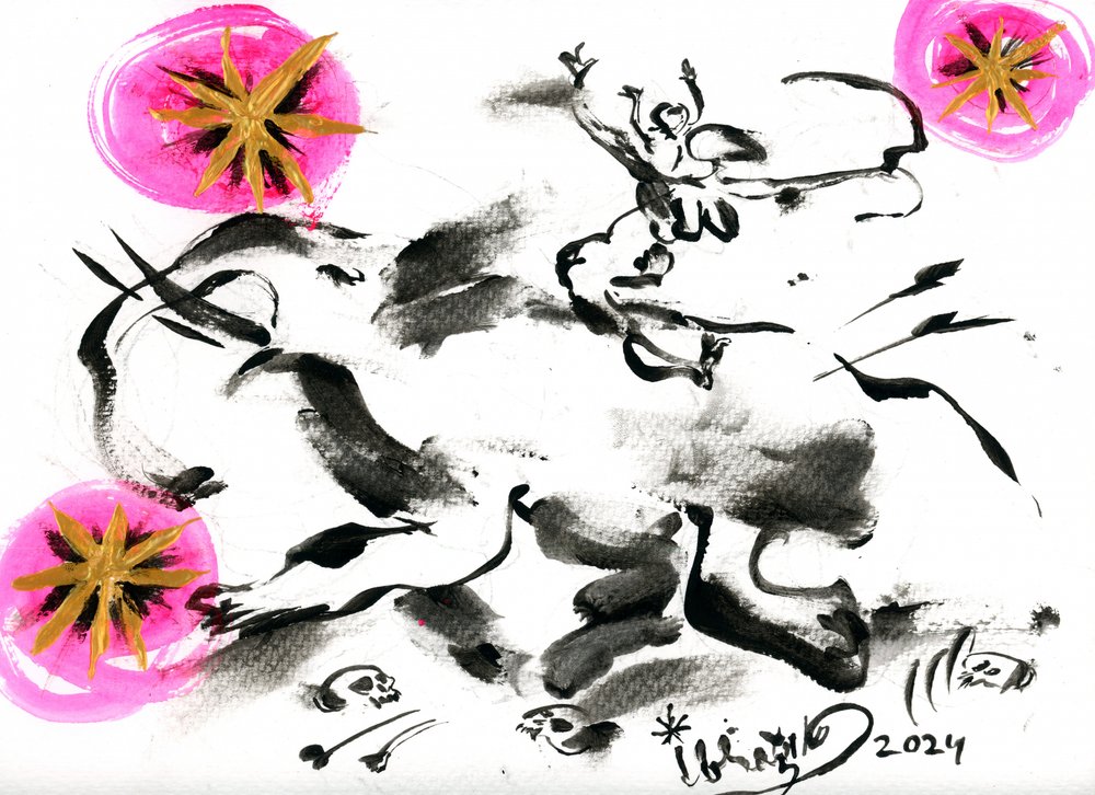 Mythical Ink Battle by Kanat Ibragimov