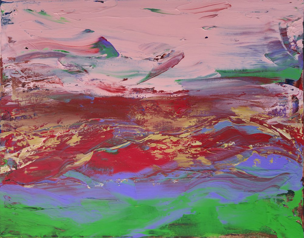 Vibrant Abstract Landscape by Kanat Ibragimov