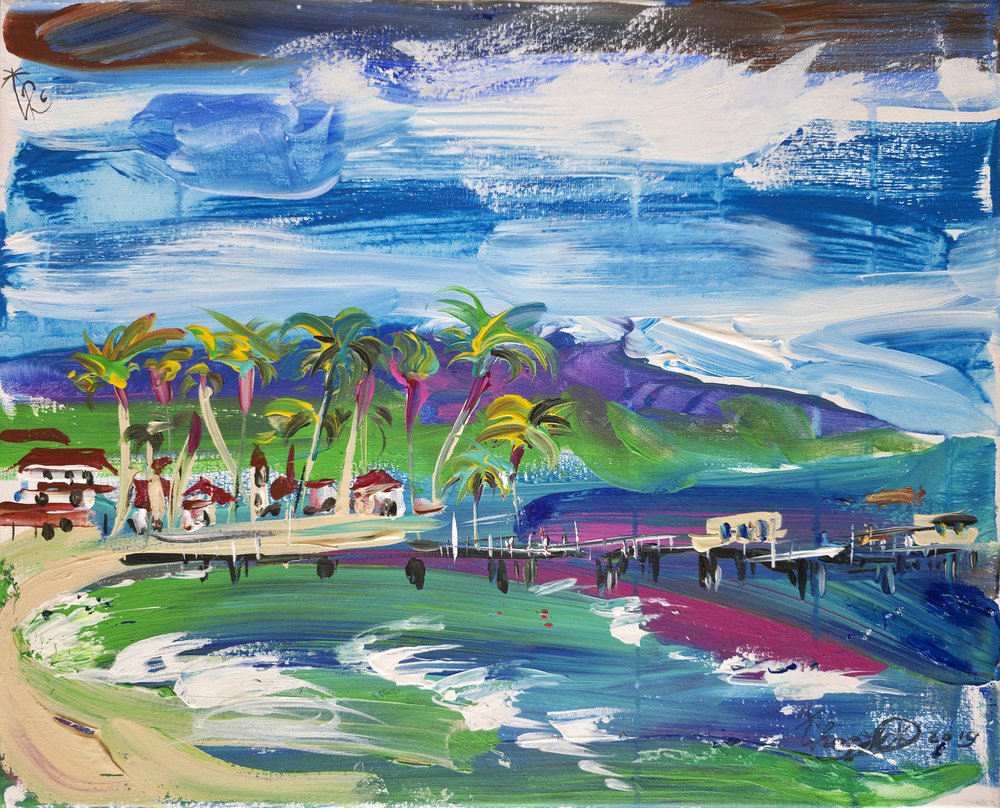 Vibrant Coastal Paradise by Kanat Ibragimov
