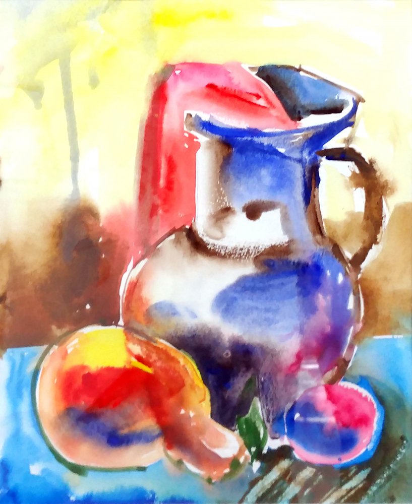Vibrant Still Life Arrangement by Kanat Ibragimov