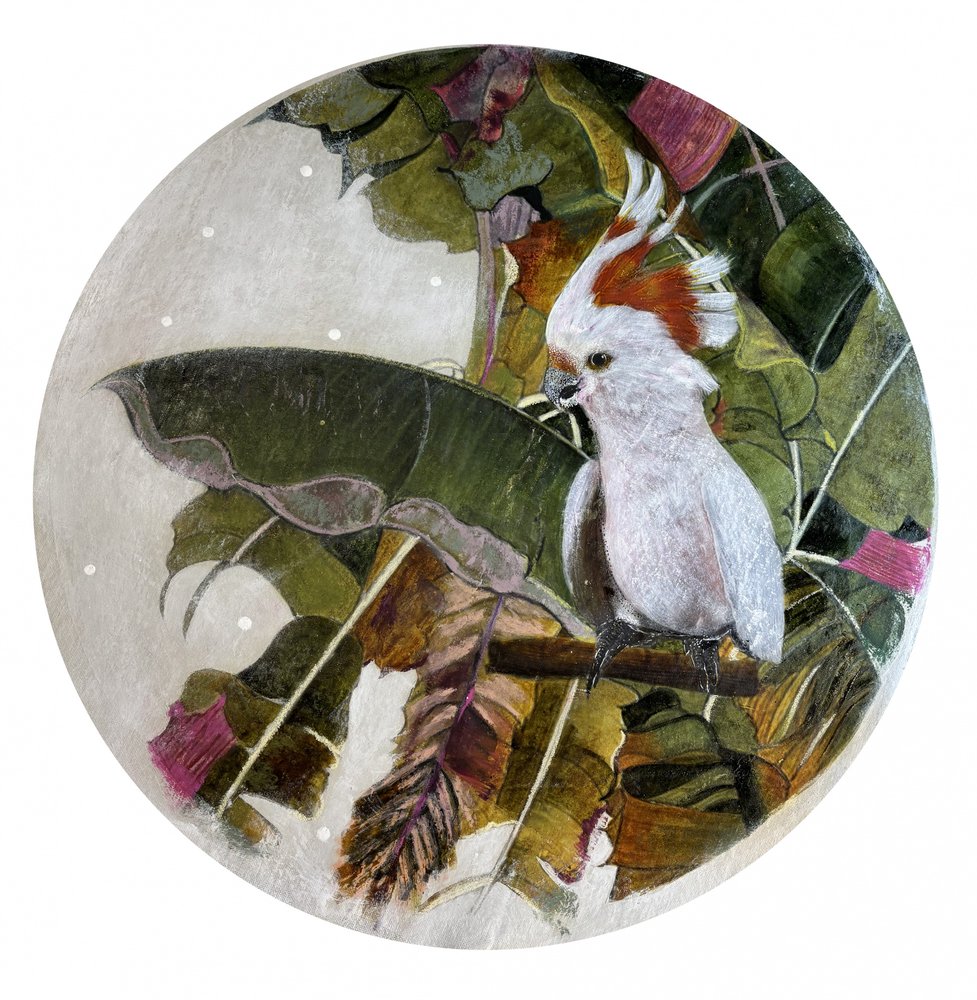 White Cockatoo In Jungle by Karenina Fabrizzi