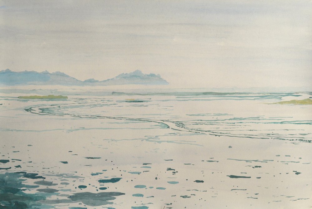 Misty Coastal Landscape by Karin Bos