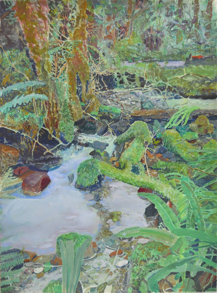 Mossy Forest Stream by Karin Bos