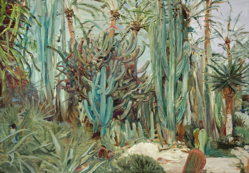 Vibrant Cactus Garden by Karin Bos
