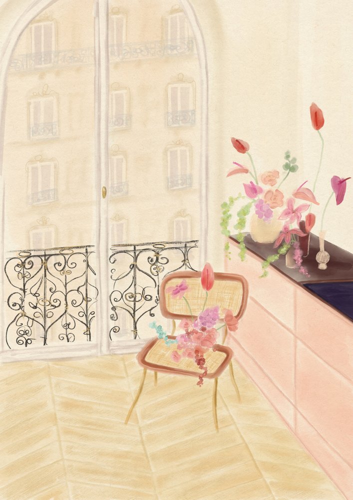 Dreamy Paris Morning by Katharina Puritscher