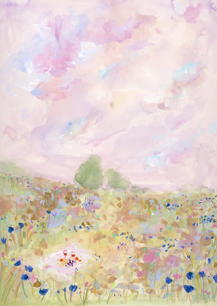 Pastel Meadow Bliss by Katharina Puritscher