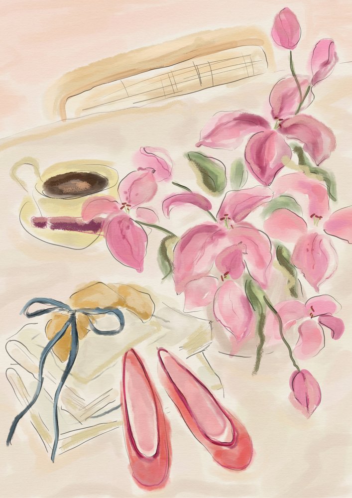 Still Life with Ballerinas by Katharina Puritscher