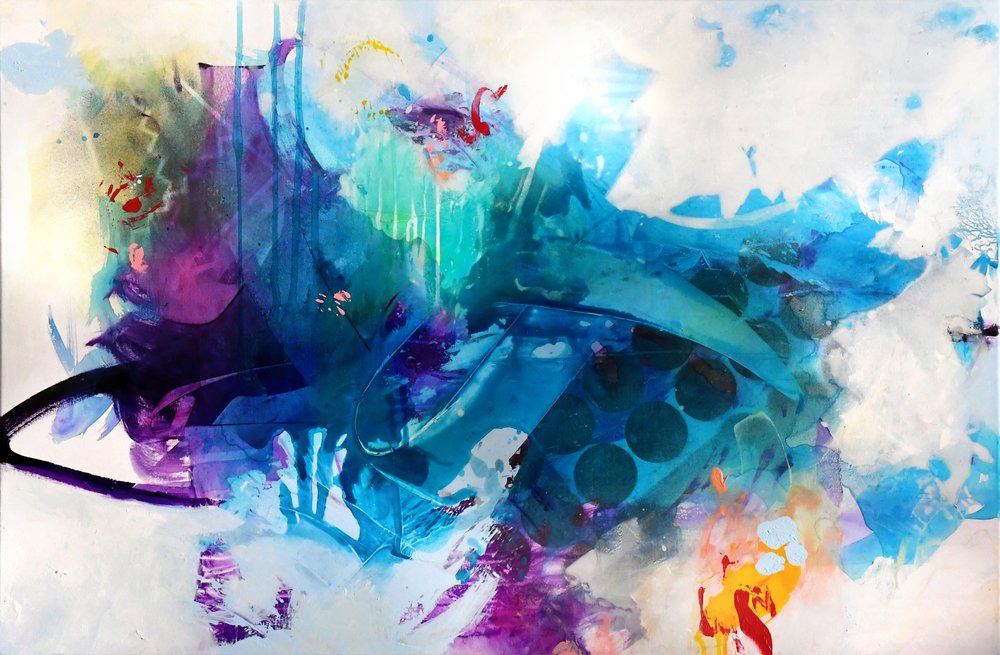 Vibrant Abstract Flow by Kirsten Handelmann