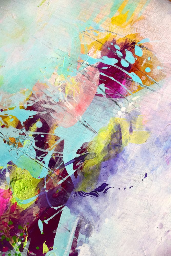 Vibrant Abstract Splashes by Kirsten Handelmann