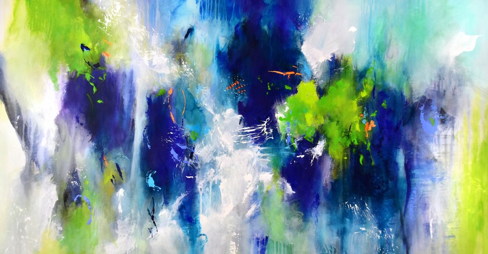 Vibrant Fluid Abstract by Kirsten Handelmann