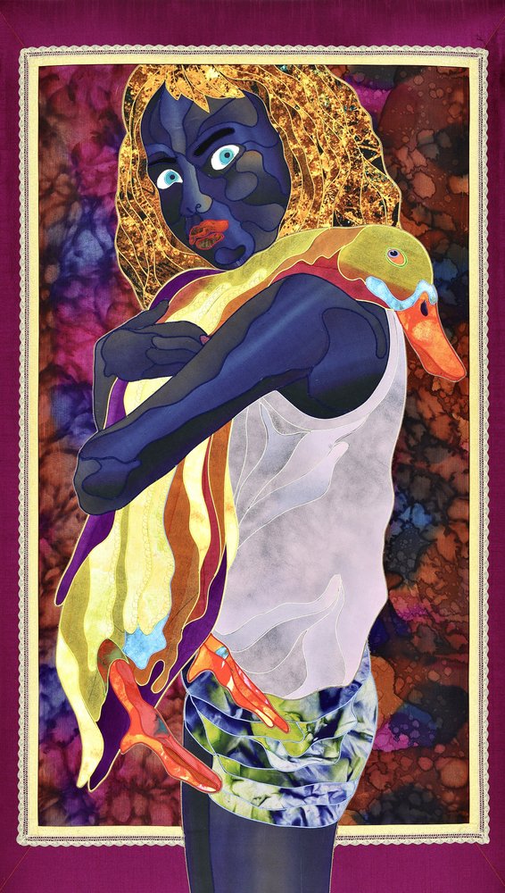 Fantasy Girl and Duck by Kostyantin Malginov