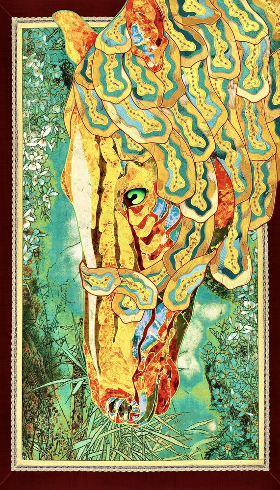 Golden Forest Horse by Kostyantin Malginov