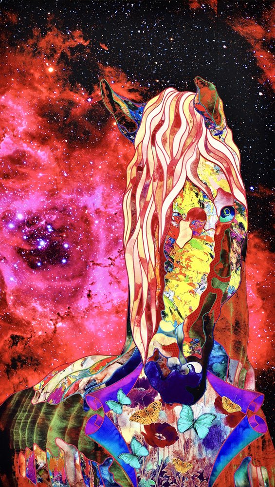 Majestic Cosmic Horse by Kostyantin Malginov
