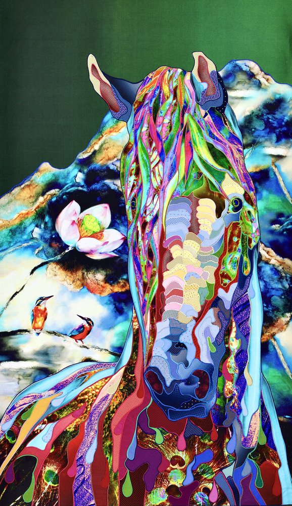 Vibrant Abstract Horse by Kostyantin Malginov
