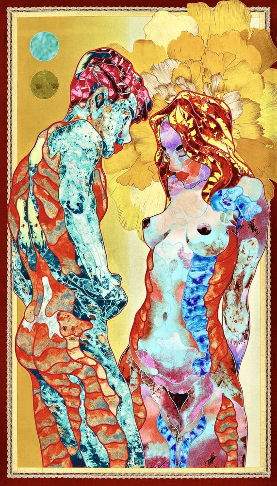 Vibrant Adam And Eve by Kostyantin Malginov