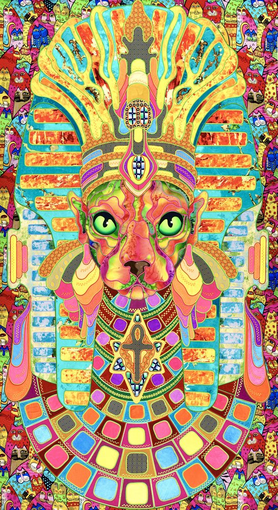Vibrant Cat Pharaoh by Kostyantin Malginov