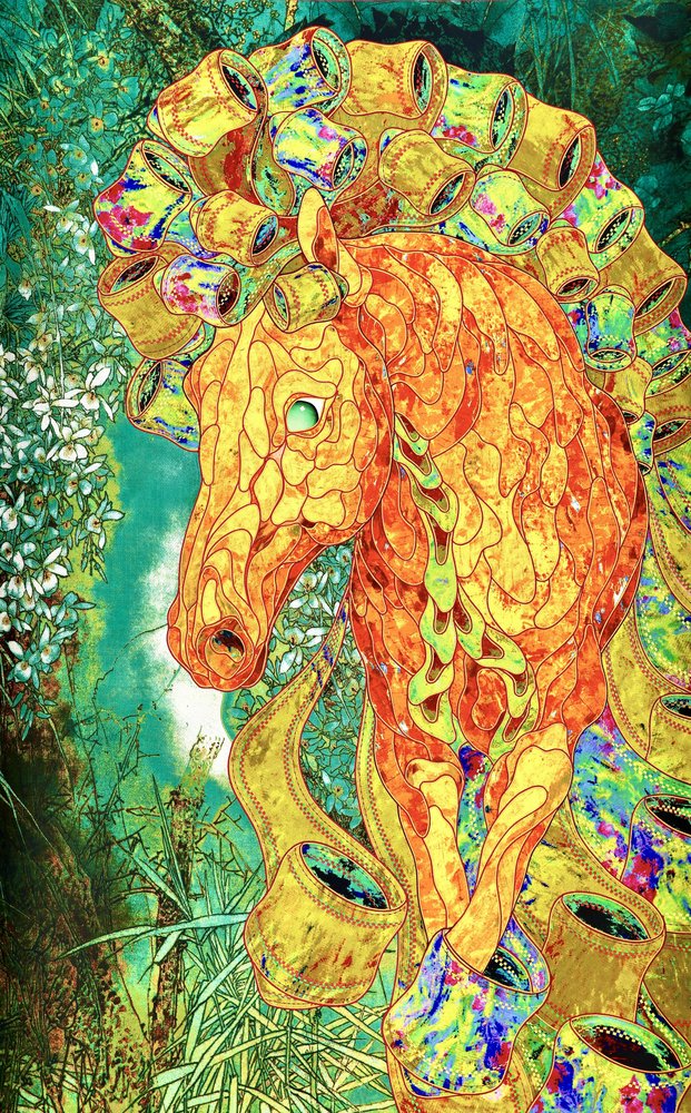 Vibrant Jungle Horse by Kostyantin Malginov