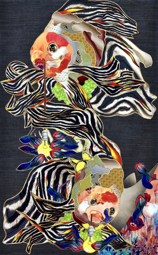 Zebra Stripe Fish Fantasy by Kostyantin Malginov