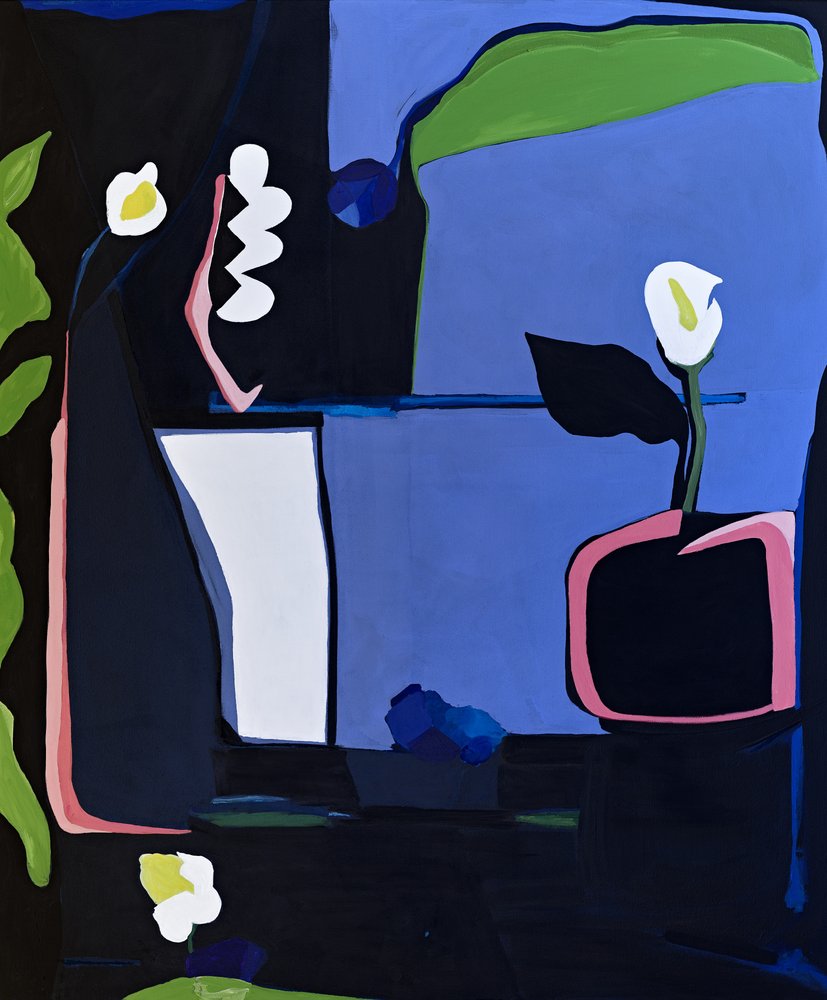 Calla Lilies At Night by Kristin Brin