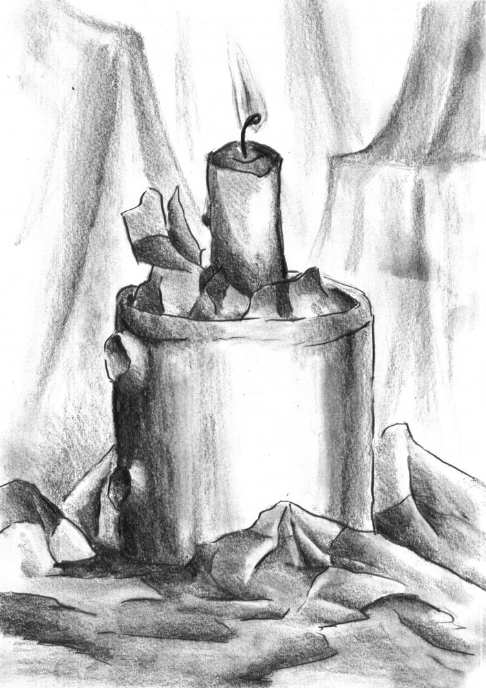 Broken Candle by Kulik