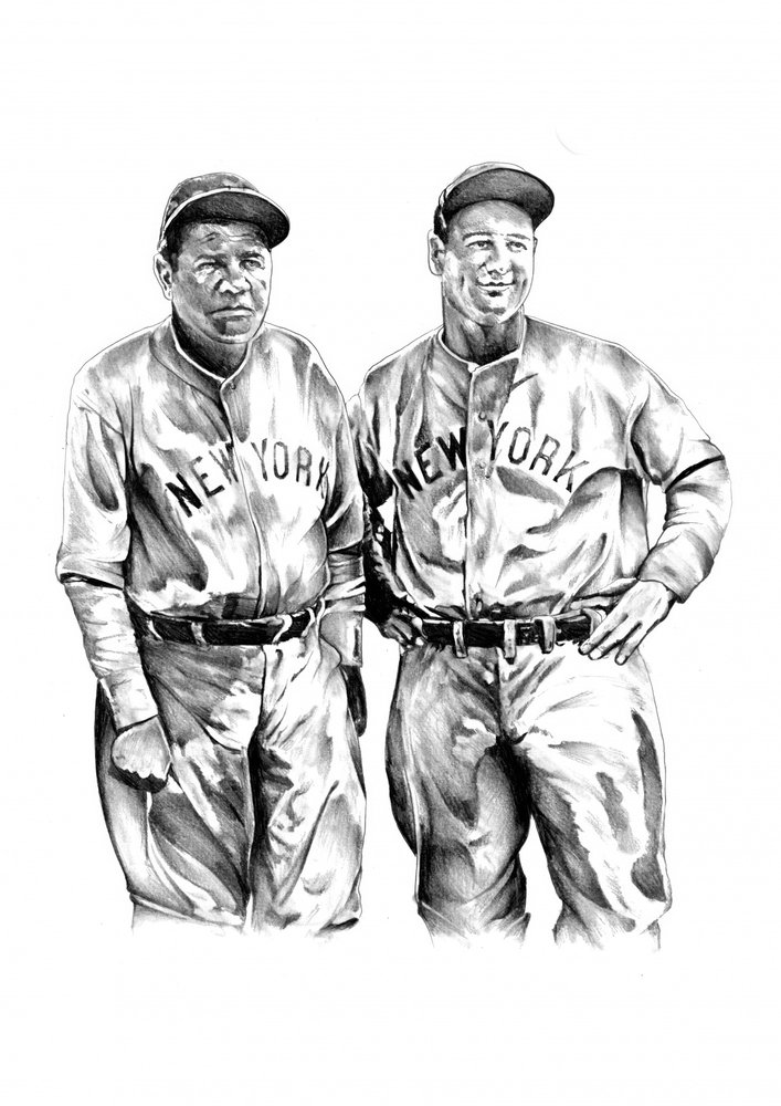 Classic Baseball Legends by Kulik