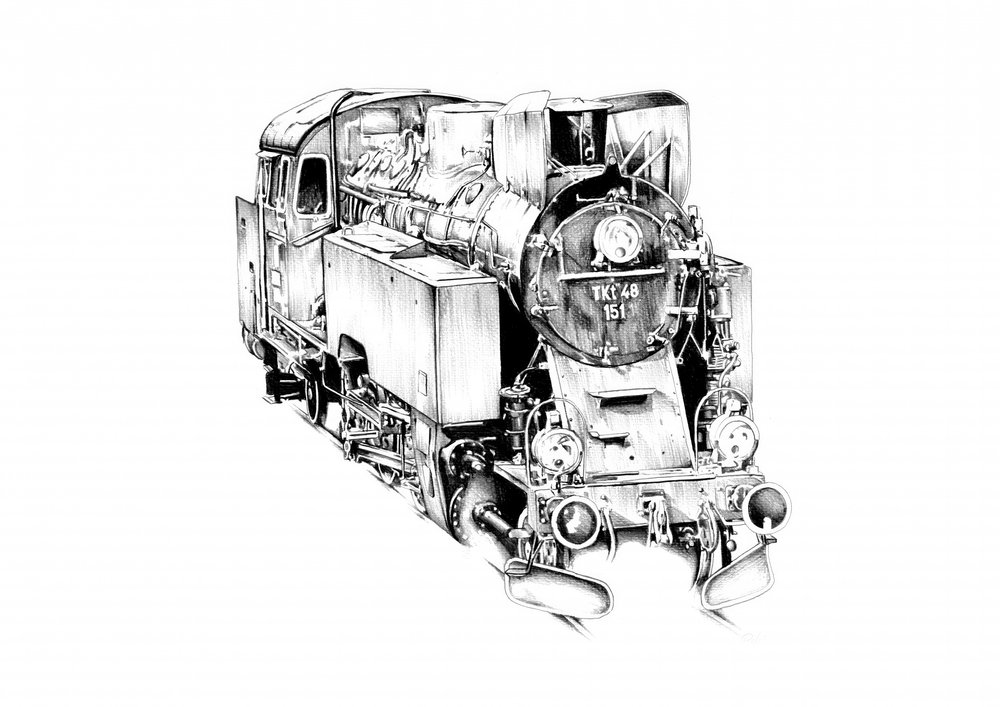 Classic Steam Locomotive by Kulik