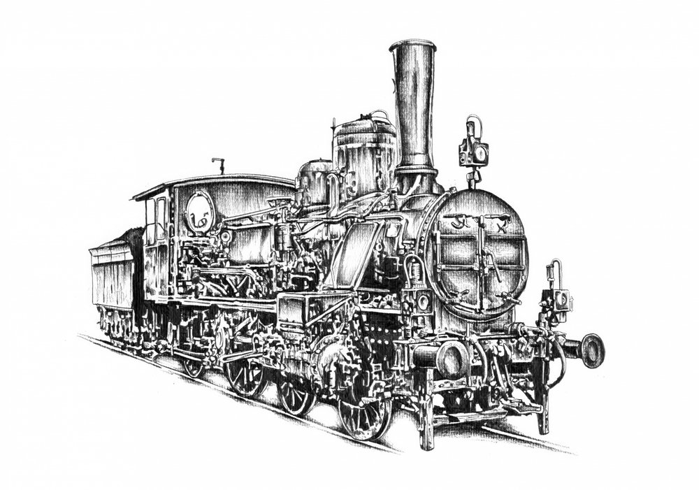 Classic Steam Locomotive by Kulik