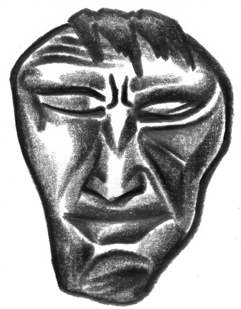 Dark Tribal Mask by Kulik