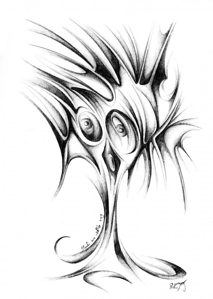 Eerie Abstract Creature by Kulik