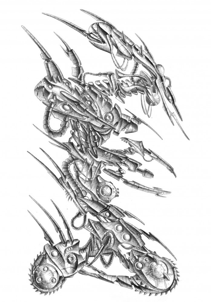 Futuristic Cybernetic Machine by Kulik