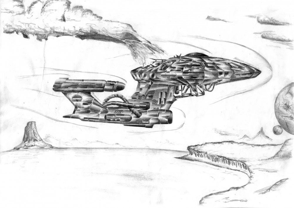 Futuristic Planetary Flight by Kulik